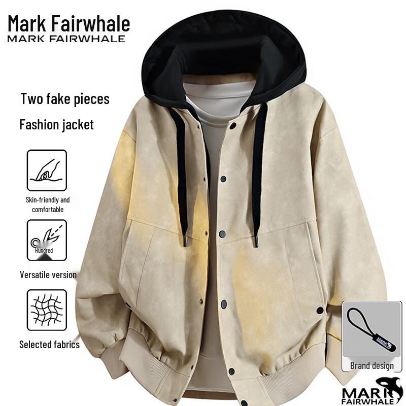 Mark Fairwhale Men's Hooded Casual Jacket