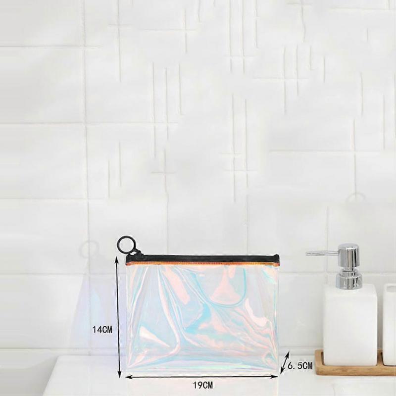 Clear Cosmetic Bag Travel Toiletry Essentials For Personal Care Multi Color Waterproof Storage 1Pcs