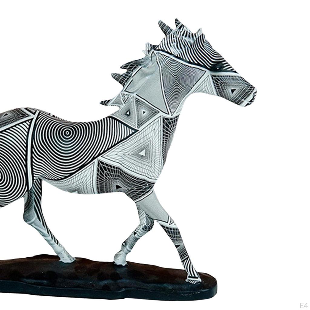 Horse Statues Animal Sculptures Decorating Souvenirs Gifts Collectible Resin Figurines for