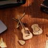 Wooden Guitar Pick Holder Guitar Pick Box with Stand Acoustic Guitar Pick Box Elegant