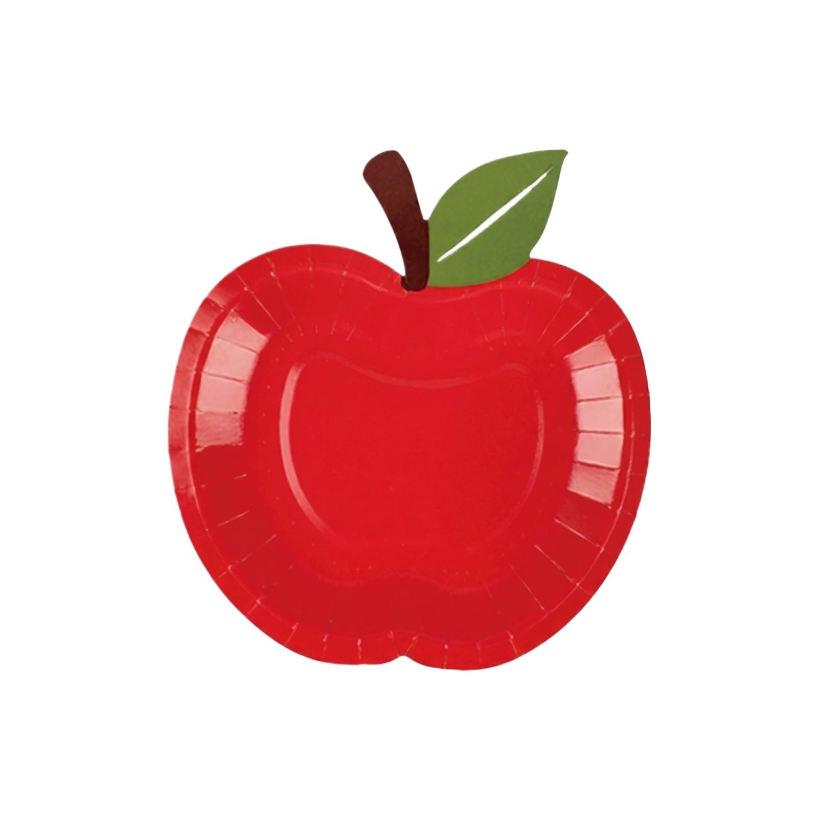 

Disposable 7 Inch Apple Shaped Paper Plates Party Tableware Set Eco Friendly Biodegradable Paper Plates for Events Gatherings and Celebrations One Size