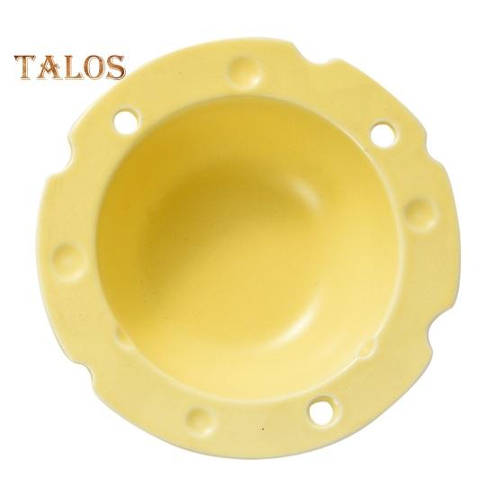 Cheese Shape Ceramic Bowl Food Grade Large Capacity Heat Resistant Multi-functional Rice Meal Salad Soup Porridge Snack Dessert Serving Bowl