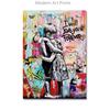 Abstract Love Theme Poster Print Canvas Painting Graffiti Pop Wall Art Hanging Picture For Living Room Modern Home Decor Unframe