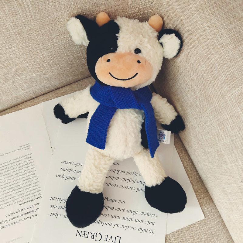30CM New Cute Animal Cartoon Cows Stuffed Plush Toy Kawaii Cattle Comfortable Soft Toy Children Birthday Present Plush/Nano Doll