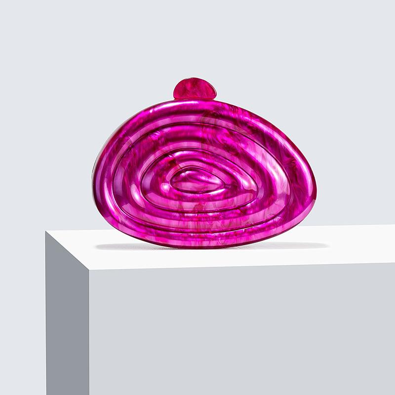 

Acrylic New Shoulder Crossbody Evening Bag Wedding Clutch Press Package Shell Banquet Chain Women s Bag Handbags Branded Bags 20.5X13.5X5.8 CM розы красного