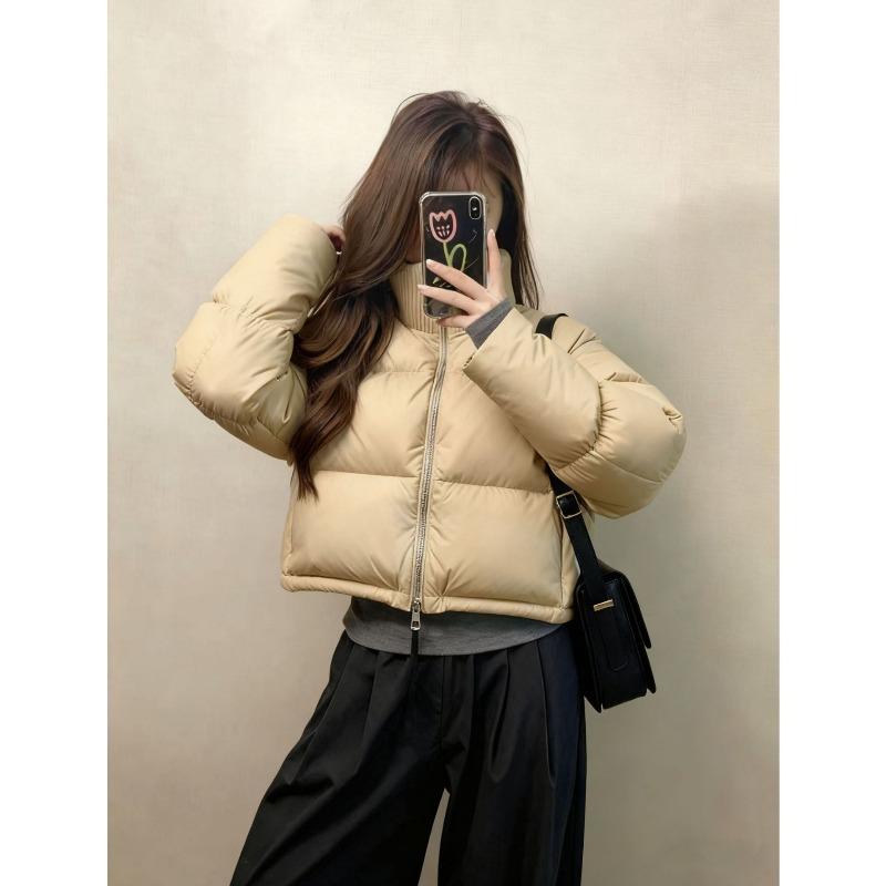 Short Cotton Clothes Women's Clothing Winter, Fashionable Warm Feeling Stand-up Collar Bread Clothes Women