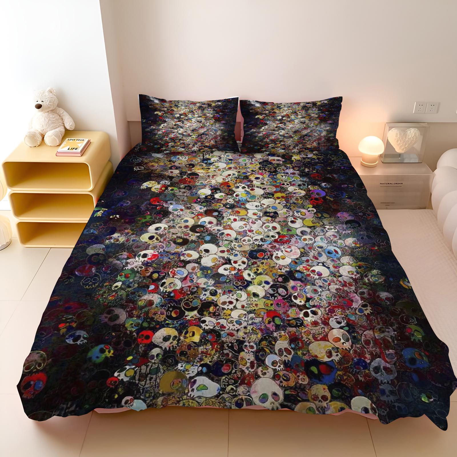 

Skull Cover Quilt Cartoon Home Breathable Children s Bedding Custom Made Set Kingreathable Bedding 135x200cm