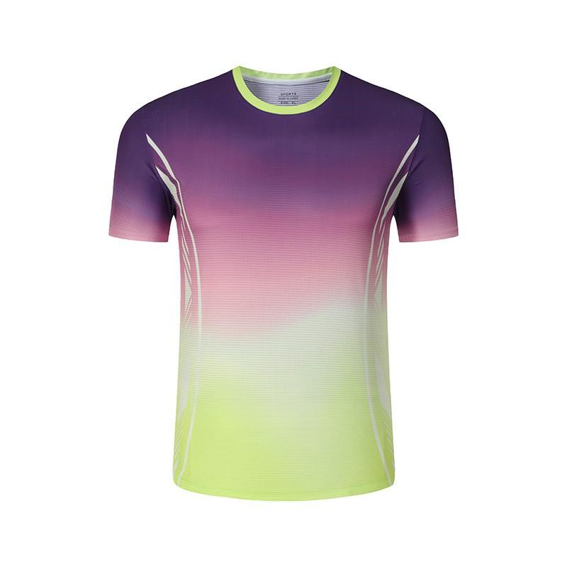 Sports Quick-Dry Short Sleeve T-Shirt Badminton Tennis Ping Pong Unisex Athletic Top Team Games
