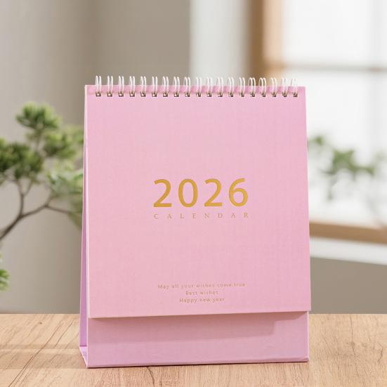 2026 Desk Calendar Retro Style Thick Paper Time Management Planner Home Office School Daily Schedule Planner