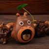Wooden Wind Chimes Copper Bells Door Entry Reminder Bell Cute Totoro Entry Doorbell Home Decor Opening Housewarming Gift