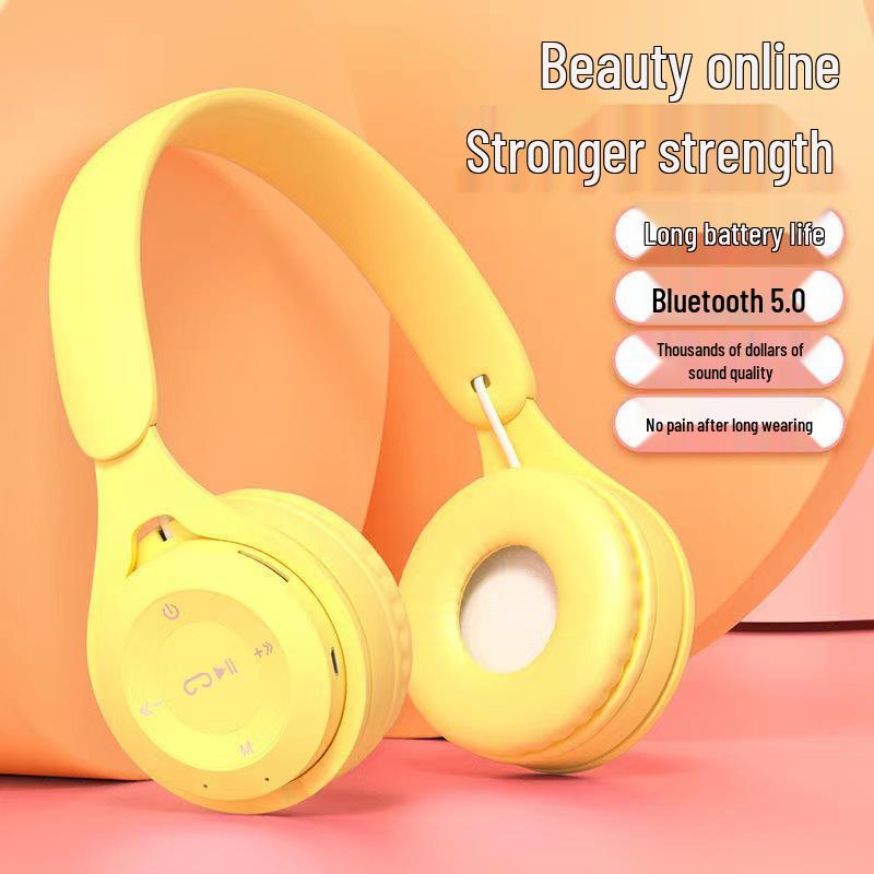 

Y08 Head-Mounted Foldable Bluetooth Macaron Earphones