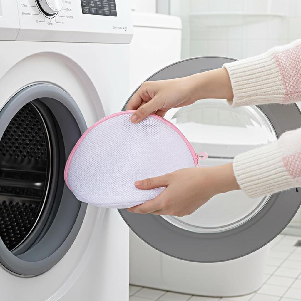 3 PCS Bra Washing Bags, Women Lingerie Bags Wash Large Bra Washing Bag Mesh Bras Washing Bag with Zipper for Laundry Machine Women Delicates