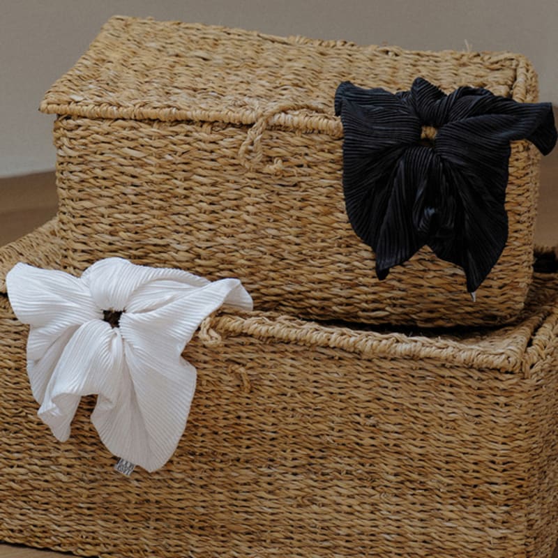 HAS HLD020 Pleated Square Scrunchie