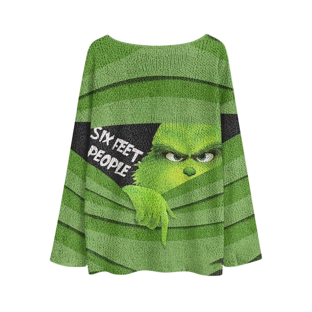 Christmas Sweatshirts For Women Knit Sweater Cute Shirt Fall Crewneck Pullover Tops