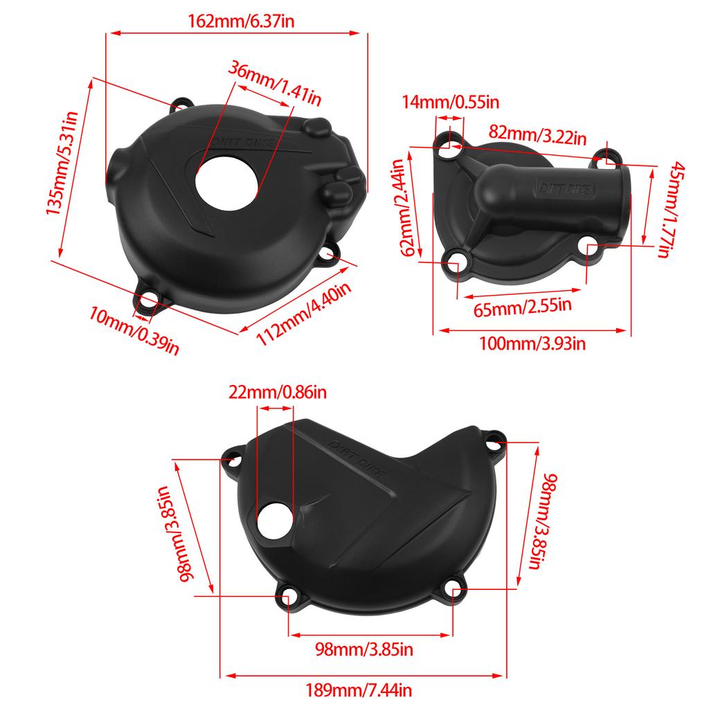 Motorcycle Engine Clutch Cover Magnetic Motor Protection For ZONGSHEN NC250 KAYO T6 K6 BSE J5 RX3 ZS250GY-3 Dirt Bike Parts