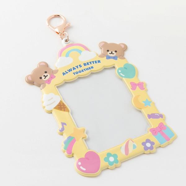 ARTBOX Yellow Rainbow Bear Photocard Holder Soft PVC Card Sleeve Frame