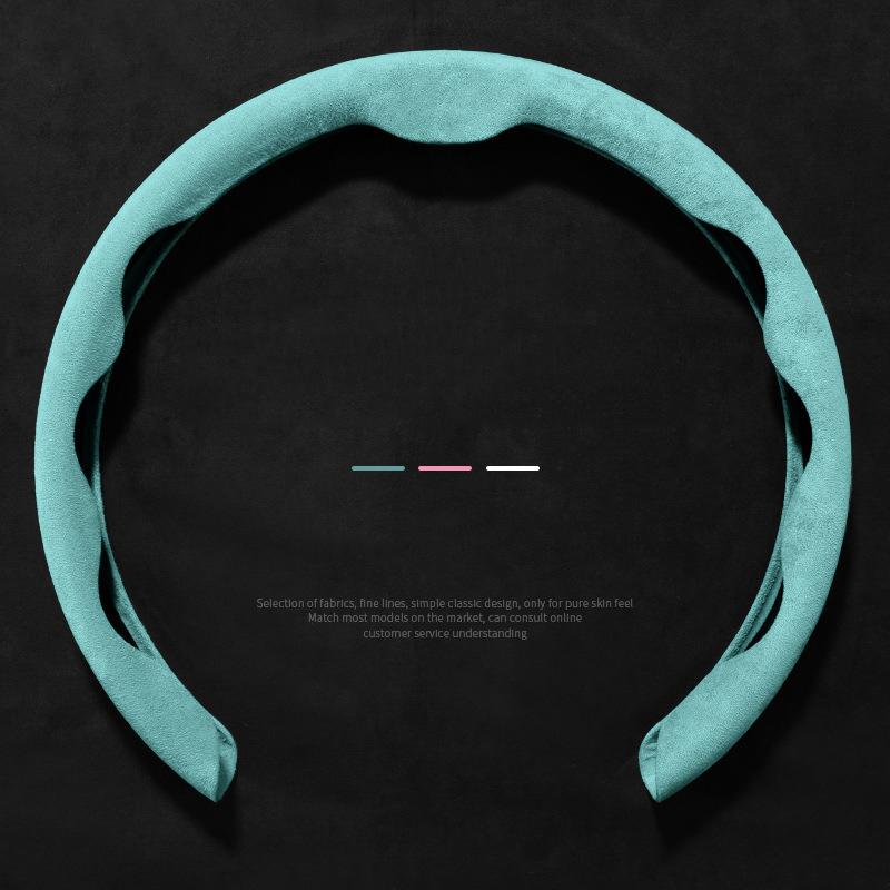 Car Steering Wheel Cover Suede Leather Booster Cover For Honda Accord CRV HRV Civic Fit Jazz Odyssey Car Accessories