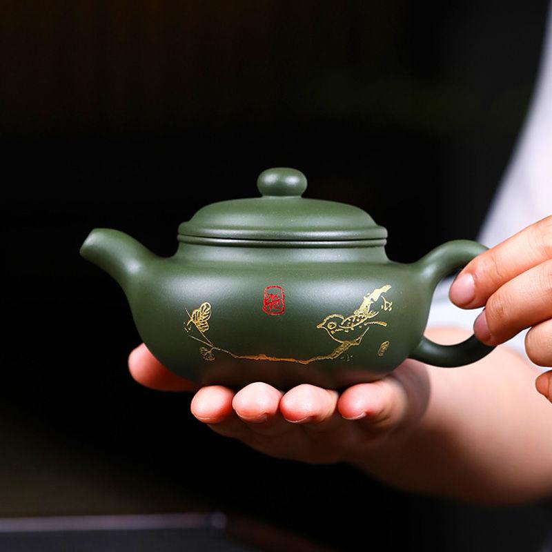 260ML Yixing Handmade Purple Clay Teapots Ball Hole Filter Pot Beauty Kettle Ore Zisha Tea Gifts