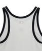 Emelbi Women'S Basic Ringer Crop Sleeveless T-Shirt Ny (White)