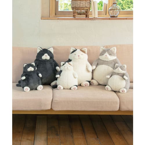 Livheart Cat Body Pillow, Calico Sanma, Large (approx. 38cm in length), Cute Cat Body Pillow, Plush Toy, Cat Merchandise, 27721-11