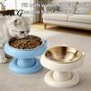 Stable Cat Feeding Bowl Elevated Pet Bowl, Detachable Stainless Steel Inner Raised Water Neck Protection or Food Protects Pets Spine, Feeder