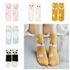 5pairs Panda Cat Coral Fleece Socks Pig Dog Sleeping Socks Women Animals Fleece Socks  Fall/Winter