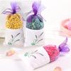 Wardrobe Sachet Natural Long Lasting Fragrance Air Purifying Purple Tulle Ribbon Multi-scent Odor Removal Gifts Closet Car Aromatherapy Bag