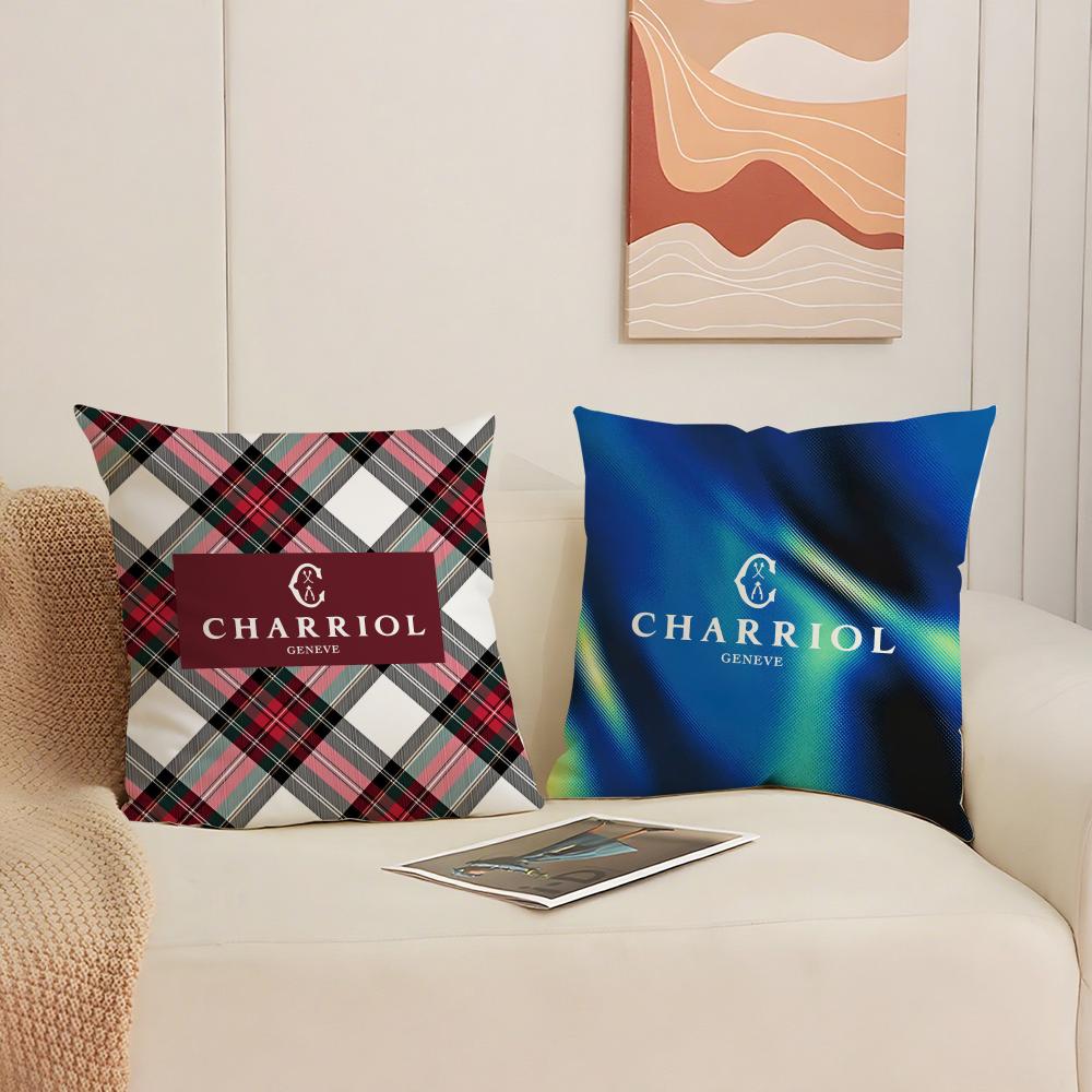 Spiral Pattern Design Charriol Cushion Cover Silky Elegant Comfort Sofa Bed Invisible Zipper Beach Pillowcase