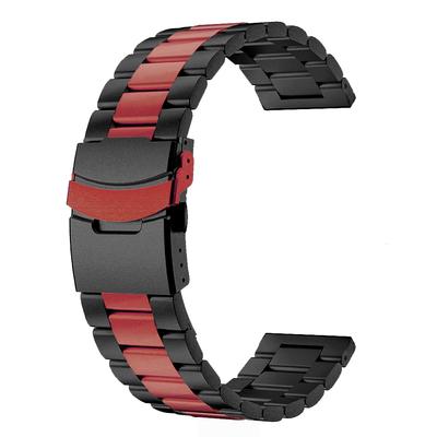 Schwarz Orange Edelstahlarmband für Huawei Watch 4 4 Pro Ultimate Luxus Metall 22mm Armband für Huawei Watch GT 3 GT 4 GT 5 Pro