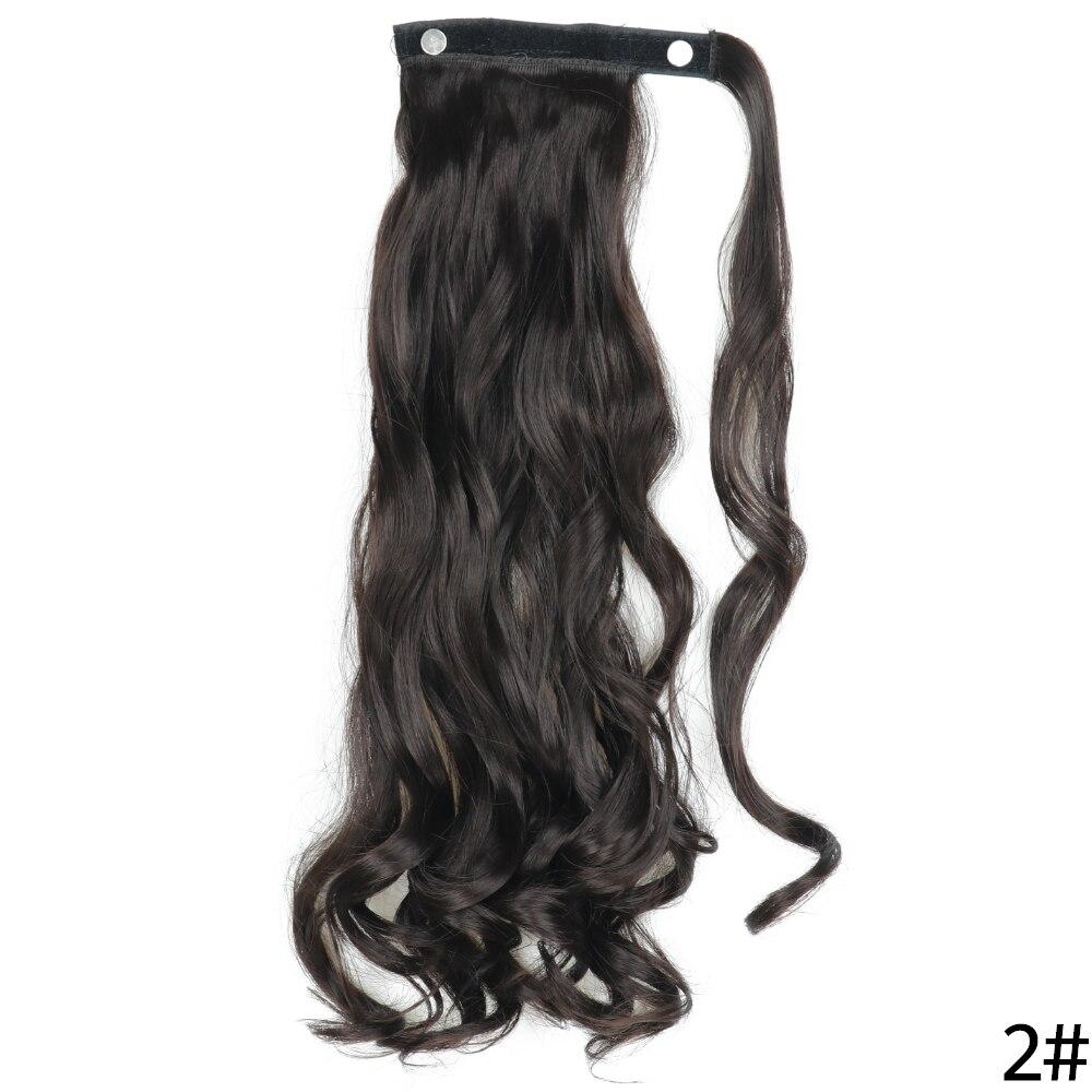 MERISIHAIR Women Long Straight Wrap Around Ponytail Synthetic Fiber Long Straight Wavy Hair Extensions Daily Wear