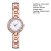 Ladies Bracelet Watch Rhinestone Quartz Analog Watch Sparkling Round Dial Wristwatch for Women Daily Party Date Wear