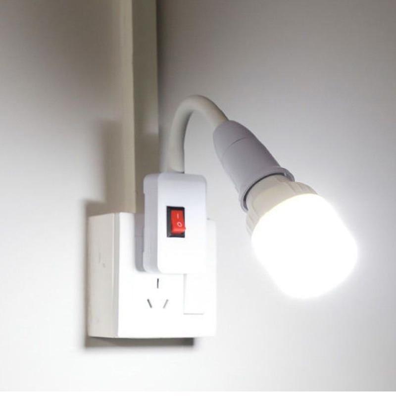 

Цоколь лампы Держатель лампы Розетка ЕС США UKPlug Настенный гибкий гибкий держатель Адаптер лампы Светильник с выключателем EU Plug