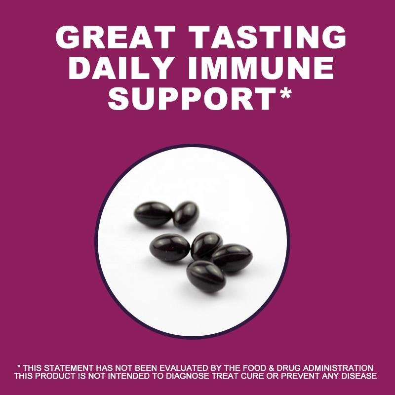 Elderberry Capsules 3200mg - with Black Elder Extract - Energy & Immune Booster