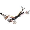Wiring Harness with 2 Volume, 1 Tone, and 1 Jack for Electric Guitar Bass, 3 Way Switch for Electirc Guitar Bass Guitar Wiring Harness