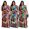 Womens Plus Size Sleeveless Jumpsuit With Chiffon Overlay Floral Print 2025 Casual Set 1XL-5XL