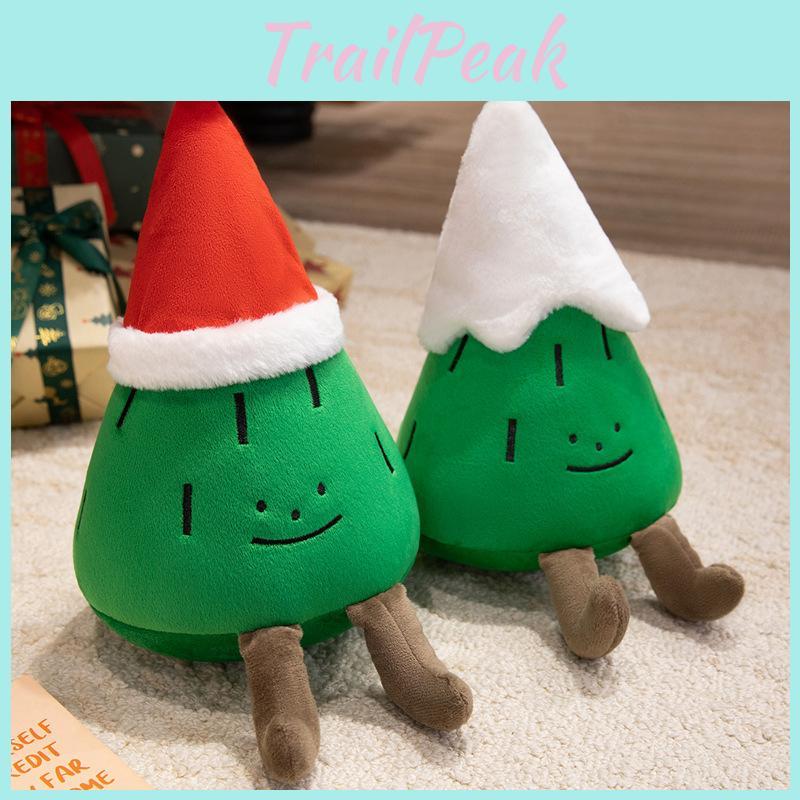 Pine Themed Christmas Tree Plush Toys Short Hair Material Children Doll Playroom