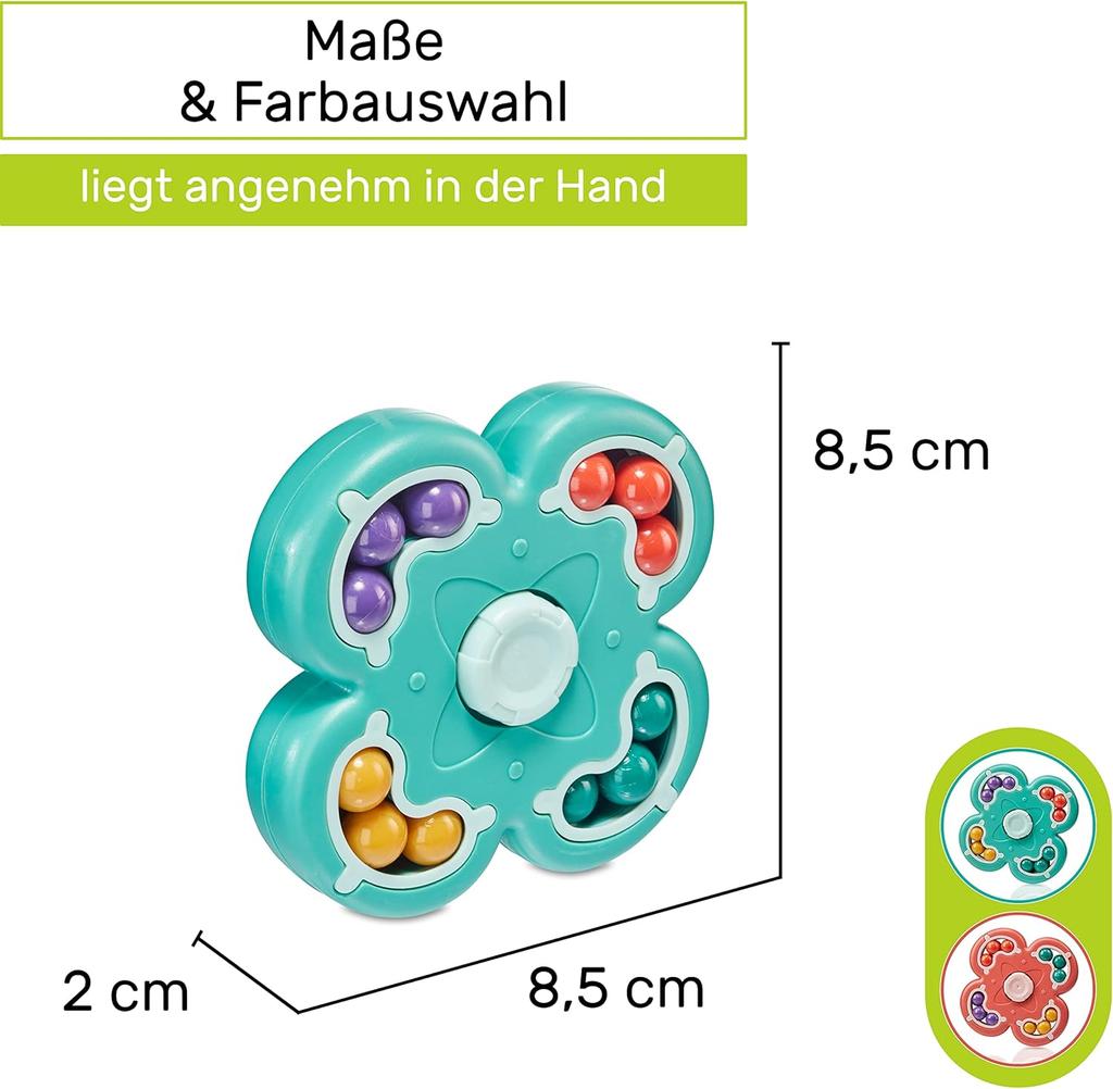 CUBIDI® Original Magic Bean - Flower, Pink, Exciting Puzzle Game for Children and Adults, Skill Game for Girls and Boys from 6 Years