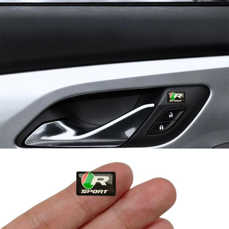 3 R Sport Style Car Badge Stickers, Suitable for All Car Decoration Accessories