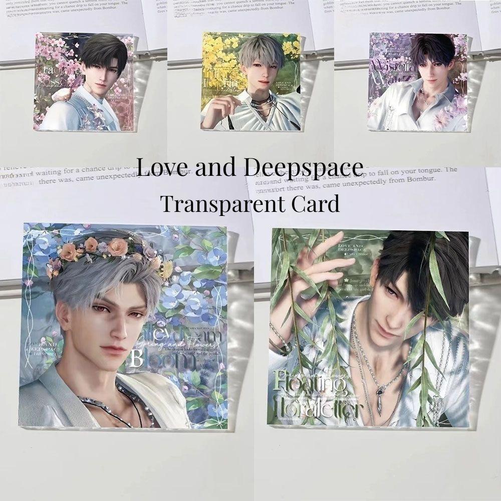 Love and Deepspace Sylus Rafayel Zayne Xavier Caleb Water Ripple Acrylic Transparent Card Colorful Anime Cosplay Desk Ornament