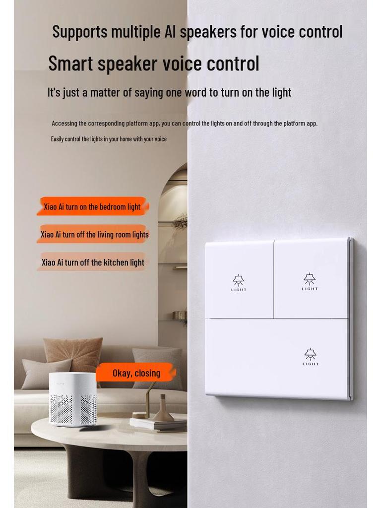 Tuya Zigbee Smart Switch Panel mit Mobile App & Sprachsteuerung