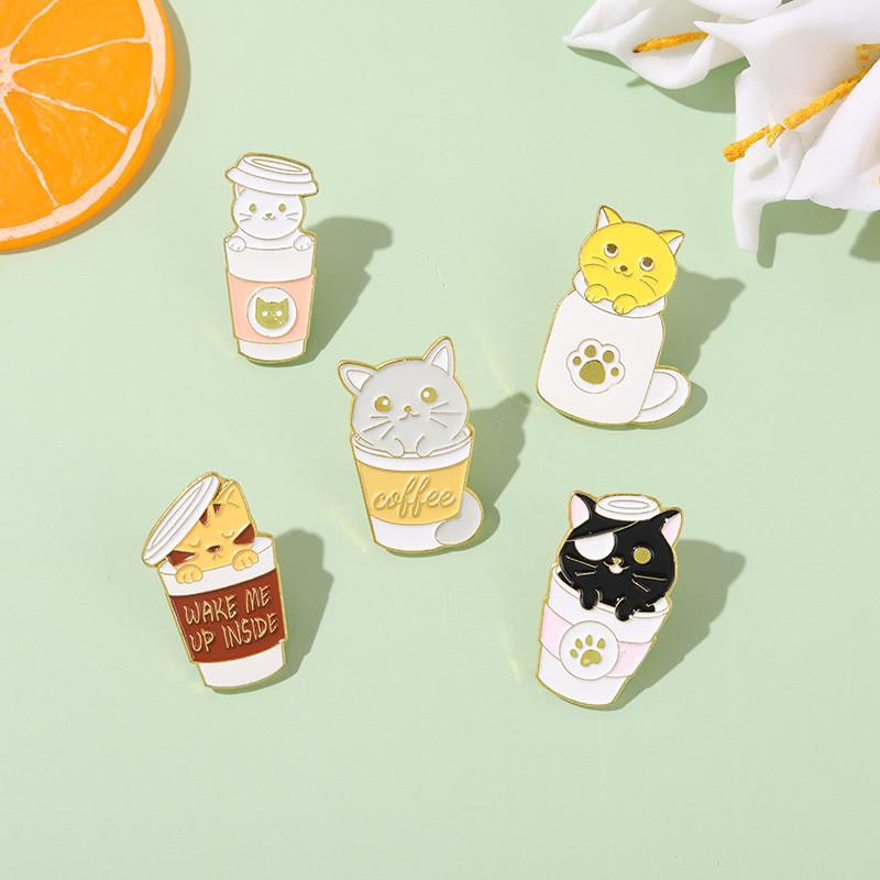 Cat Adorable Brooch Charming Enamel Pin Unique Fashion Accessories For Men Women And