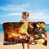 1pc Classic A-Attack O-On T-Titan Microfiber Beach Towel Absorbent Quick Dry Soft Yoga Swimming Resort Mountain Climbing Towel
