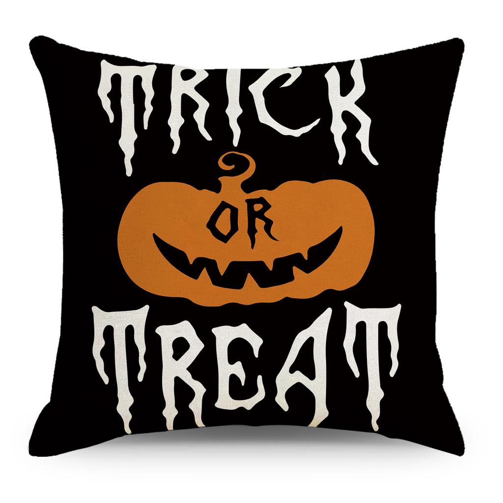 Halloween Cushion Cover 45x45 Pillowcase pumpkin witch car Printed Sofa Cushions Decorative Pillowcover Home Decor Pillow case