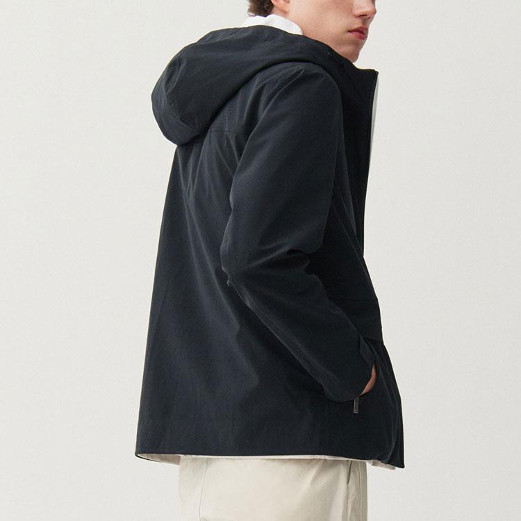Fila Casual Woven Hooded Jacket Men Jacket Black F11M112716F-BK
