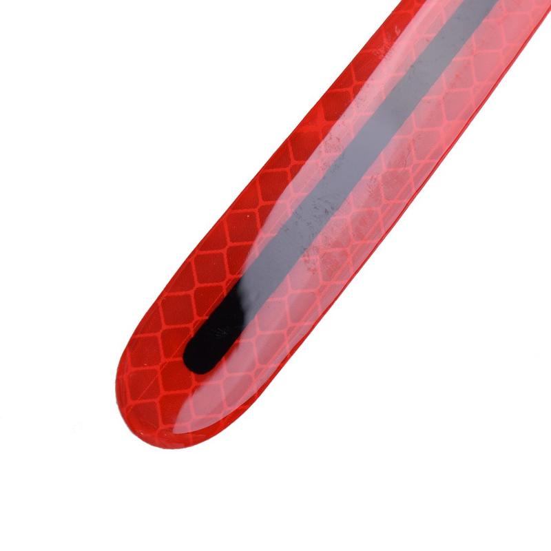 4Pcs Red Universal 3D Anti Scratch Strips Car Door Handle Protective Film Reflective Sticker
