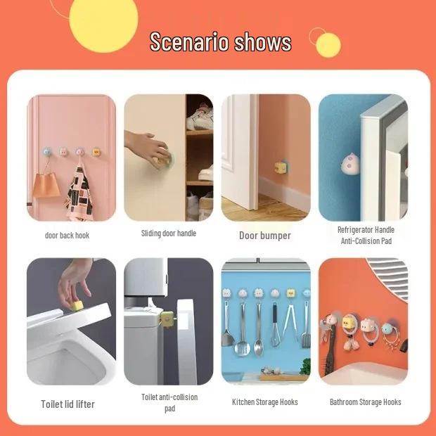 Creative Anti-Collision Pad: Cute No-Trace Doorstop & Bumper