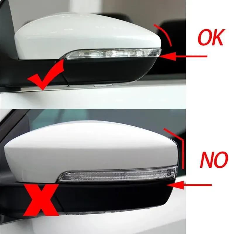 For Volkswagen VW Jetta 2011-2017 Passat B7 2011-2014 ABS Car Rearview Side Mirror Cover Wing Cap Exterior Door Trim Replacement