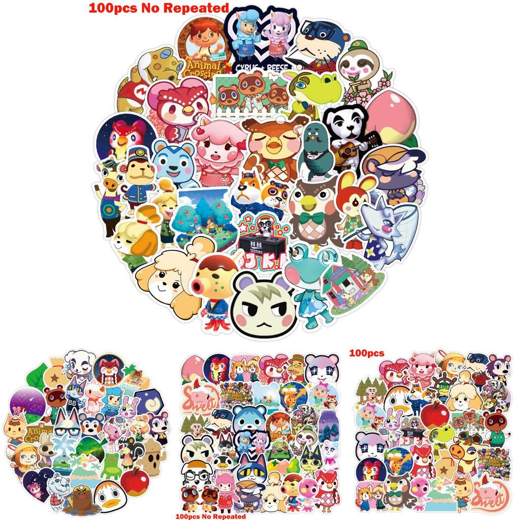 Waterproof And Durable Animal Crossing Stickers Set For Various Surfaces