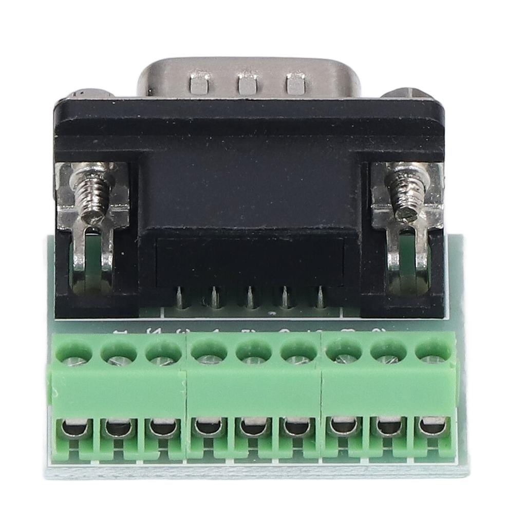 Klemmenblock DB9 Stiftleiste auf Schraubklemme 9-poliger Verbinder Breakout-Board für RS232 RS485