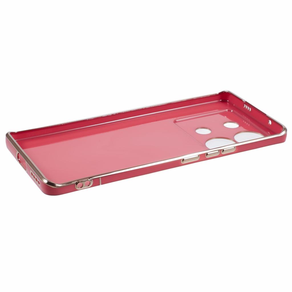 For Infinix Zero 30 5G Case Glossy TPU Phone Cover Electroplate Golden Edging